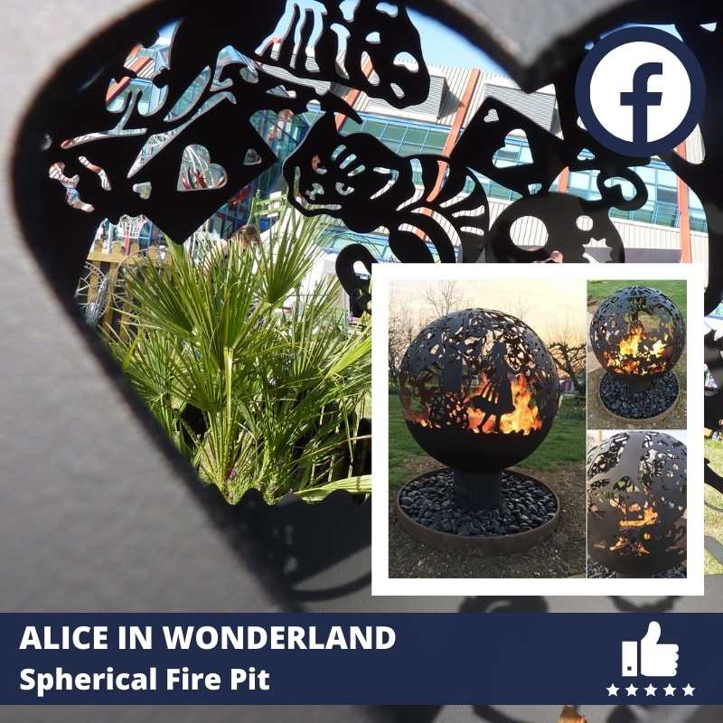 Alice in Wonderland Fire Pit